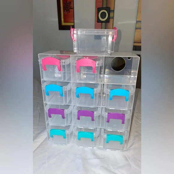 SET OF 12 MINI STORAGES NEVER USED - Picture 2 of 8